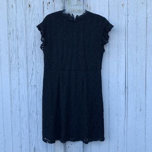 Who What Wear Black Lace Dress